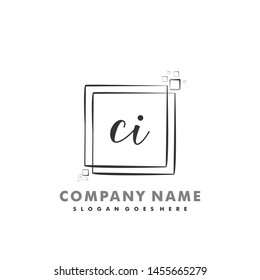 CI Initial beauty monogram logo vector