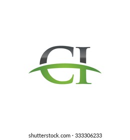 CI initial company green swoosh logo