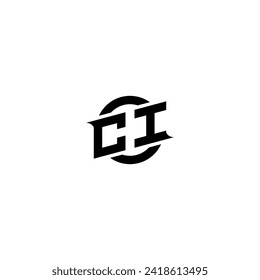 CI initial game logo, banner design for your e-sports or streaming team