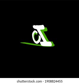 CI initial handwriting logo for identity