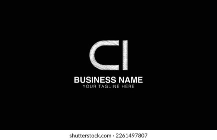 CI initial logo | initial based abstract modern minimal creative logo, vector template image. luxury logotype logo, real estate homie logo. typography. initials.