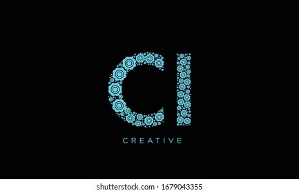 CI Initial wedding logo template vector
