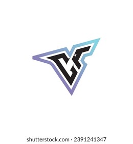 CI letter combination cool logo esport or gaming initial logo as a inspirational concept design