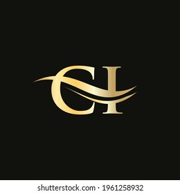 CI Letter Linked Logo for business and company identity. Initial Letter CI Logo Vector Template