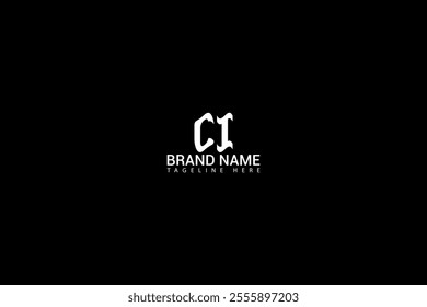 CI letter logo Creative Design. CI monogram Logo Unique Concept Vector. CI creative modern flat abstract initials letter logo.