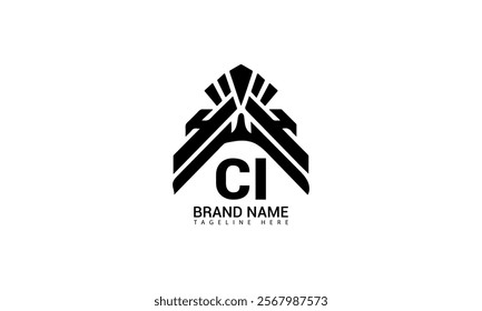 CI letter logo Creative Design. CI monogram Logo Unique Concept Vector. CI creative modern flat abstract initials letter logo.
