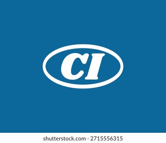 CI letter logo design. CI