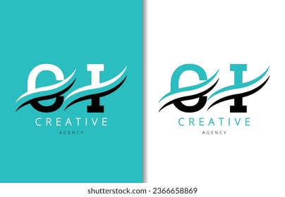 CI Letter Logo Design with Background and Creative company logo. Modern Lettering Fashion Design. Vector illustration