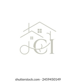 CI logo with a home form element which means a real estate company