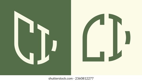CI modern initial letter logo design vector bundle. It will be suitable for which company or brand name start those initial.