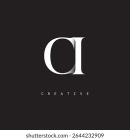 CI Monogram Logo Minimal Elegant