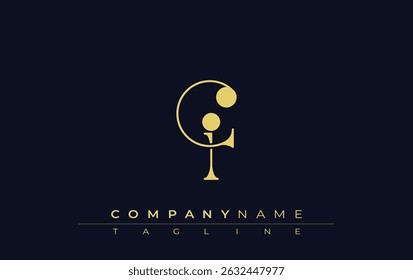CI Typography Logo Design. Stylish monogram design depiction featuring the letters C and I combined in an artistic signature style, delivering a unique and creative visual representation.
