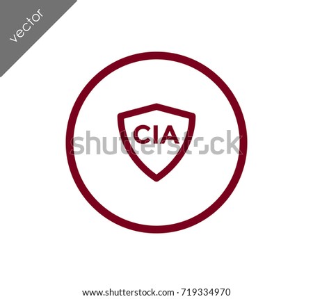 cia badge icon stock vector royalty free 719334970 shutterstock