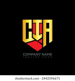 CIA letter logo abstract design. CIA unique design. CIA.
