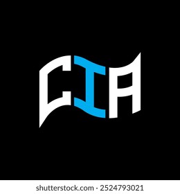 Diseño del logotipo de la CIA, logotipo simple y moderno de la CIA. Diseño de alfabeto lujoso de la CIA  