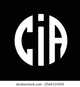 CIA logo design vector template