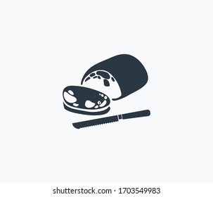 Ciabatta icon isolated on clean background. Ciabatta icon concept drawing icon in modern style. Vector illustration for your web mobile logo app UI design.