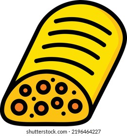 ciabatta vector on white background. isolated Vector icon