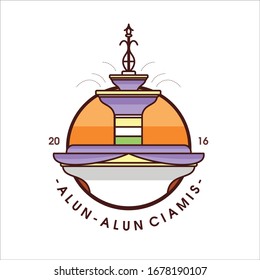 Ciamis Raplesia Icon Logo Vector