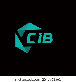 Logotipo de letra minimalista creativa CIB. Diseño único del logotipo de la letra del alfabeto de las iniciales del Vector de CIB 
