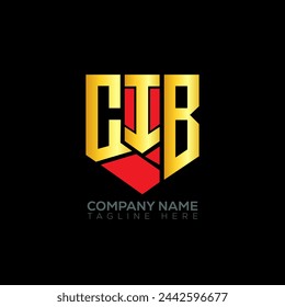 CIB letter logo abstract design. CIB unique design. CIB.
