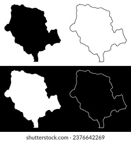 Cibitoke province map, administrative division of Burundi.