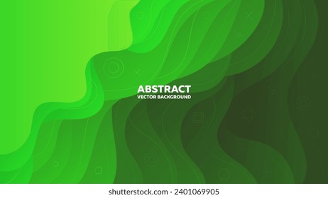A cibrant green abstract vector background