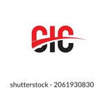 CIC Letter Initial Logo Design Vector Illustration