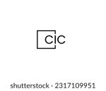 CIC Letter Initial Logo Design Vector Illustration