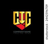 CIC letter logo abstract design. CIC unique design. CIC.
