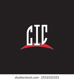 CIC letter logo design with white background in illustrator, vector logo modern alphabet font