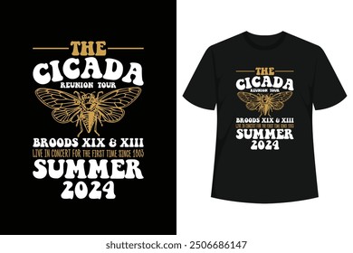 The Cicadas Reunion Tour Summer 2024 Cicada Concert Fest Lover Women Men Shirt