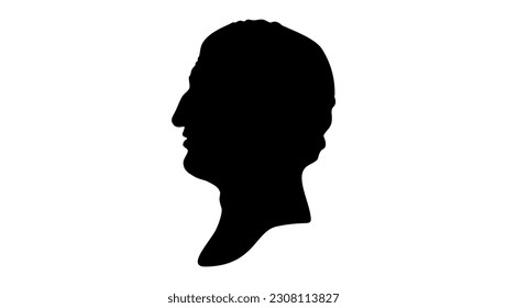 Cicero silhouette, high quality vector