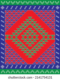 Cici slim. Traditional Turkish pillow. Obruk, Konya