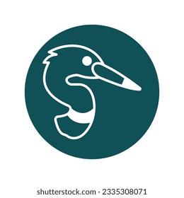 Ciconiidae Vector icon which can easily modify or edit

