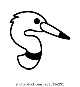 Icono del vector Ciconiidae que puede fácilmente modificar o editar

