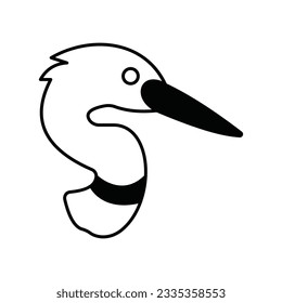 Ciconiidae Vector icon which can easily modify or edit

