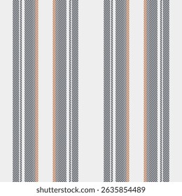 Cid background pattern lines, diagonal vector textile vertical. Pirect stripe texture seamless fabric in white and dark colors palette.