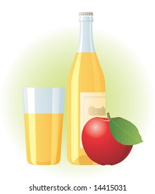 Cider and apple