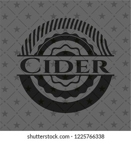 Cider dark icon or emblem