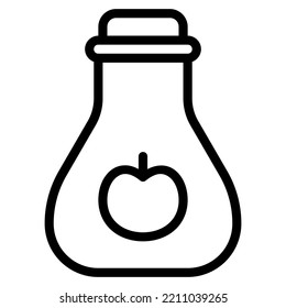 cider icon with solid line style. Suitable for website design, logo, app and UI.