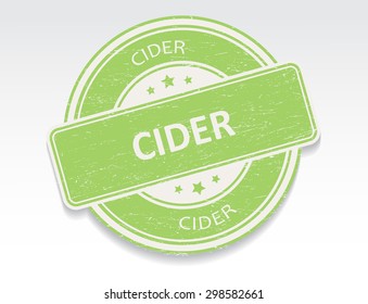 Cider rubber stamp.Cider grunge stamp.Vector illustration.