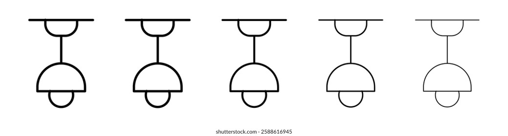 Cieling lamp icon Vector logo sign