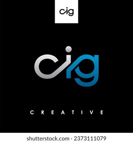 CIG Letter Initial Logo Design Template Vector Illustration