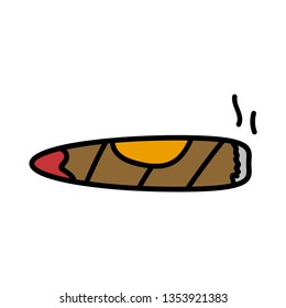 cigar Colored vector icon