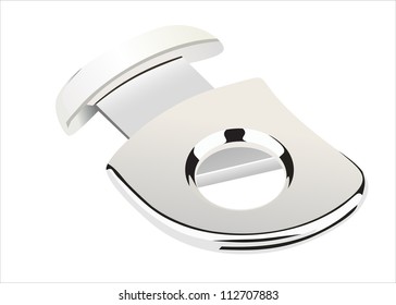 Cigar cutter isolated on white background