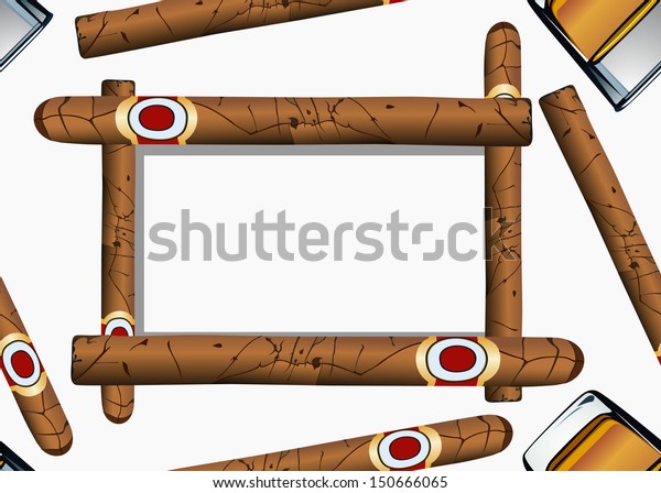 Download Cigar Glass Whiskeyseamless Wallpaper Stock Vector Royalty Free 150666065 Yellowimages Mockups