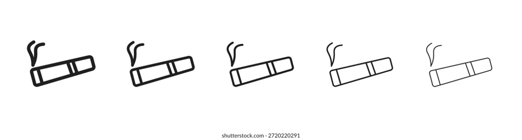 Diseño del icono del cigarro, logotipo, App, UI. Ilustración vectorial, EPS