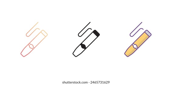 Cigar icon design with white background stock illustration