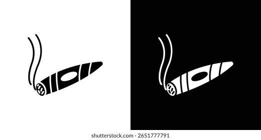 Cigar icon of a flat style vector